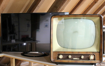 Fernseher Alt und Neu